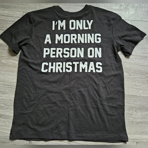 Snoopy Peanuts Dog Christmas 2 Sided Tee Shirt Top Medium - Picture 2 of 5